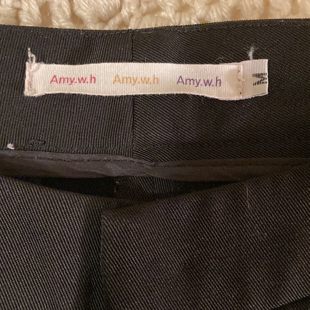 🌈 Studded waist black chino by amy w.h. Size M - Picture 3 of 6